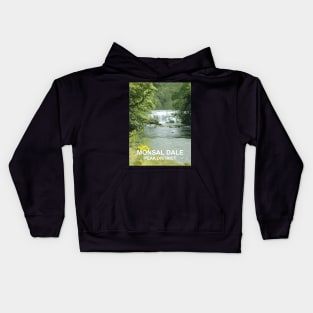 Monsal Dale Derbyshire Peak District. Travel poster Kids Hoodie